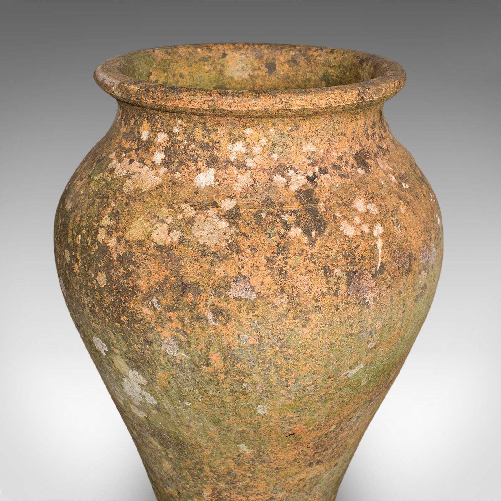 Antique Garden Vase, English, Terracotta, Planter, Victorian, Outdoor Ornament photo vintage