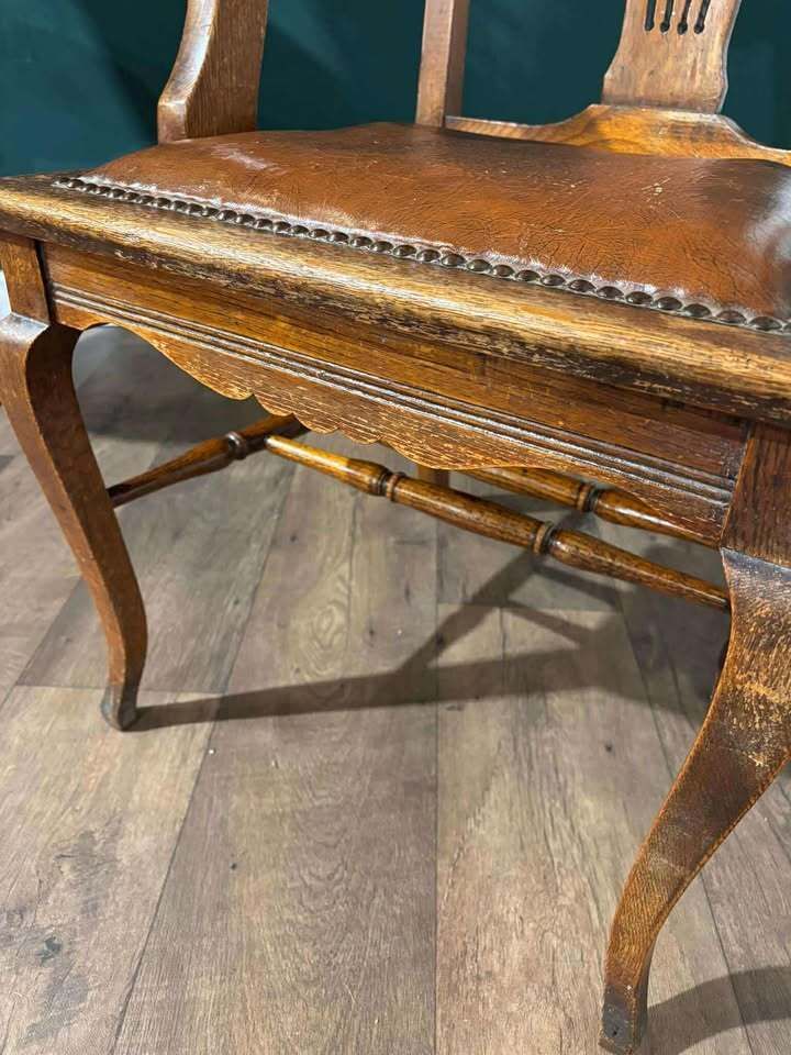Vintage Oak Office Armchair photo furniture