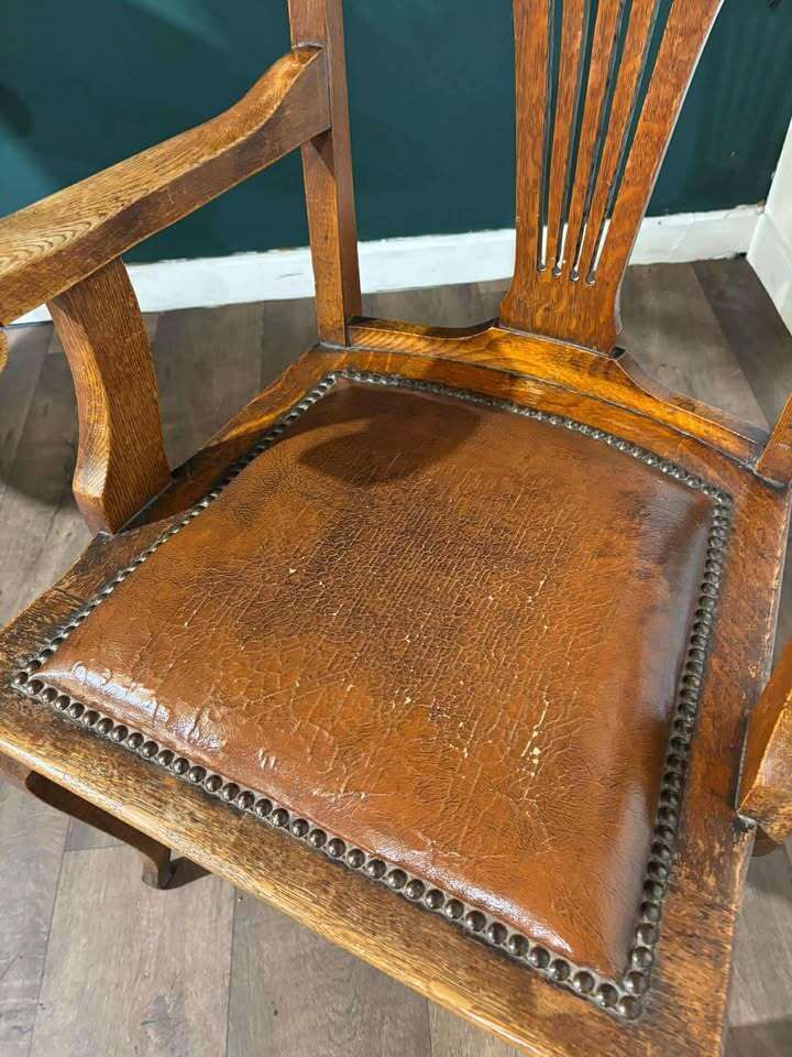 Vintage Oak Office Armchair photo 299.0