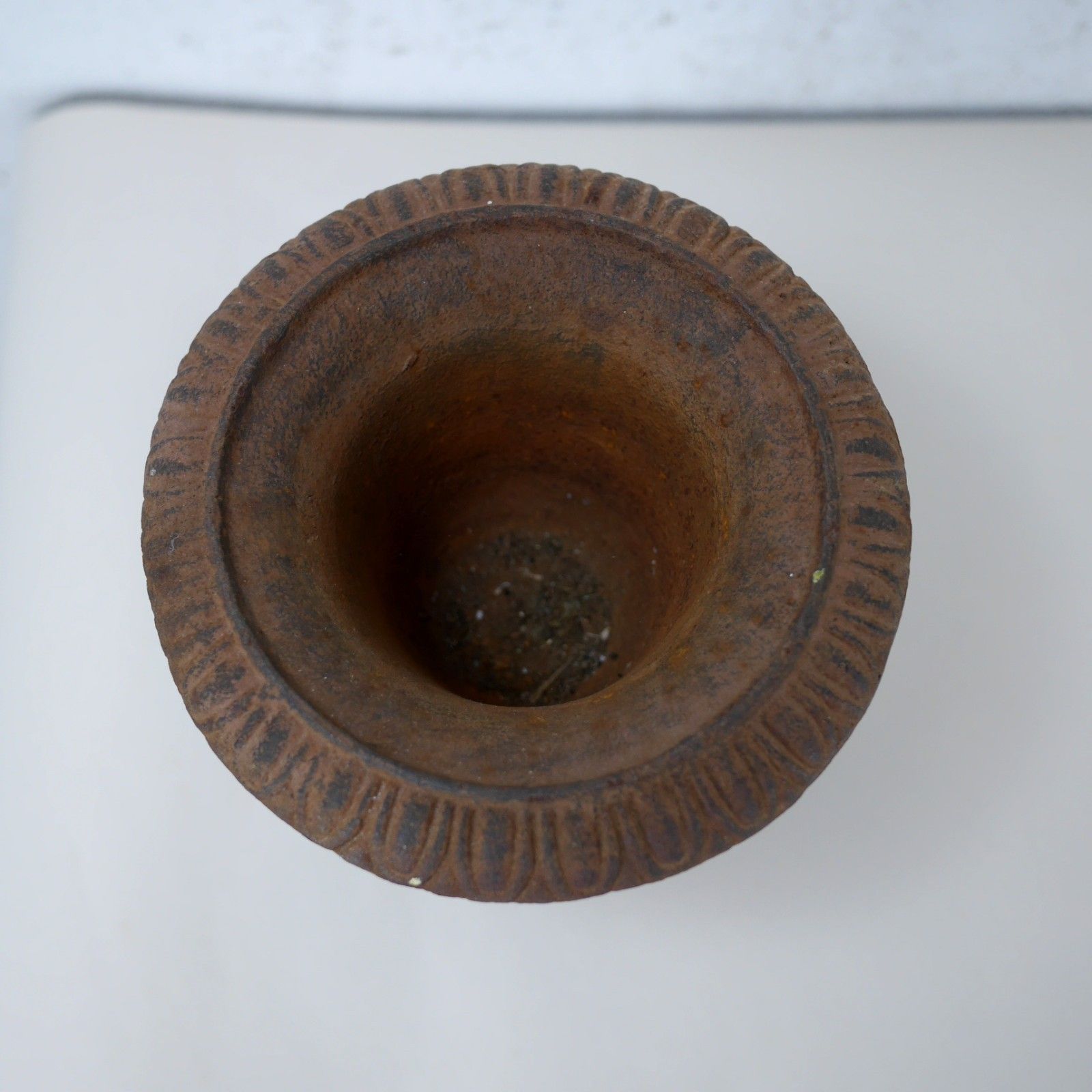 Small Miniature Cast Iron French Campana Urn Planter Victorian Style #102894 photo vintage