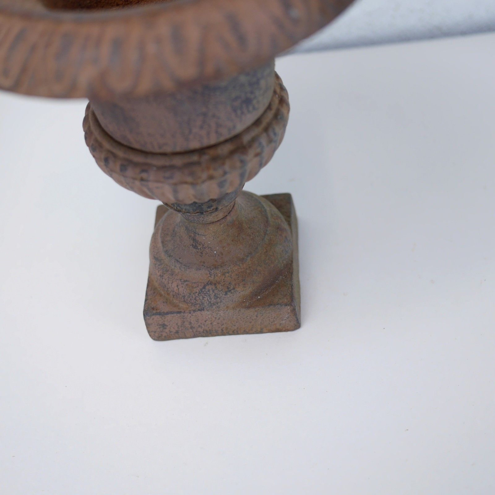 photo for sale Small Miniature Cast Iron French Campana Urn Planter Victorian Style #102894