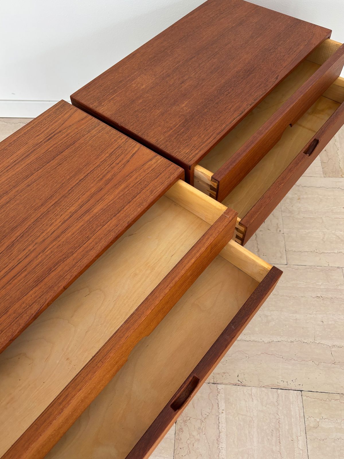 4500.0 Kai Kristiansen For Aksel Kjersgaard Scandinavian Midcetury Teak Nitgh Stands, Denmark 1960s photo