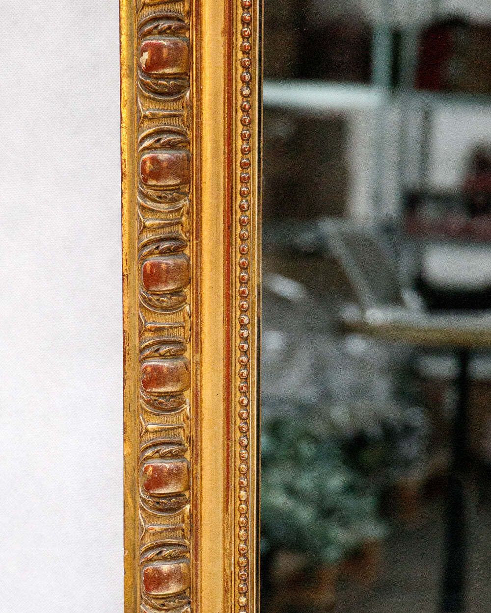 Large 19th C Louis Philippe Mirror With Ornate Shield Crest photo 3580.0