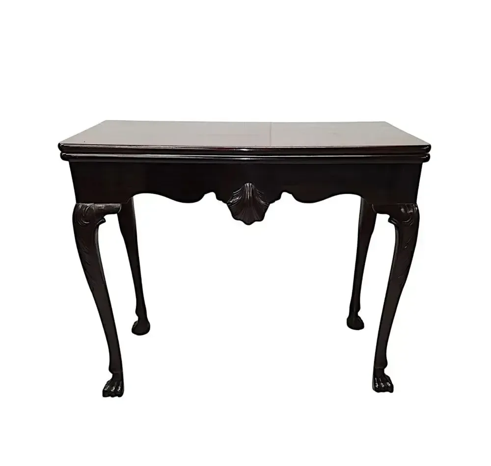 A Very Rare Early 19th Century Irish Turn Over Leaf Games Table
