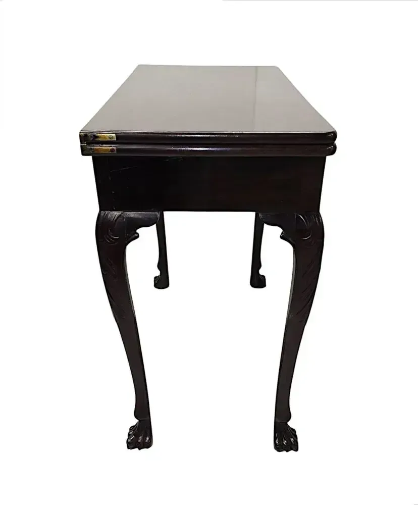 photo furniture A Very Rare Early 19th Century Irish Turn Over Leaf Games Table