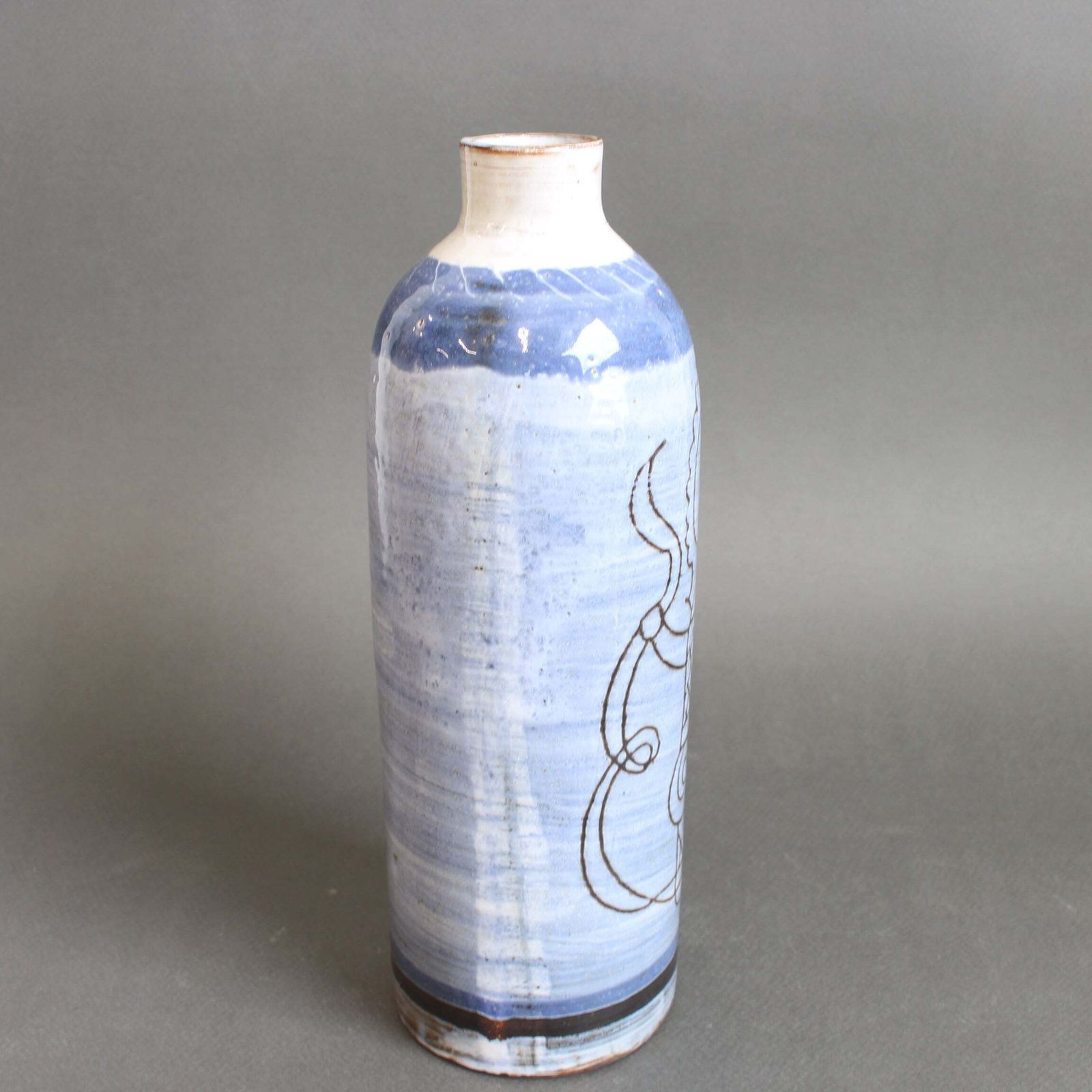 Mid Century French Ceramic Vase By Michel Barbier (Circa 1960s) photo 450.0