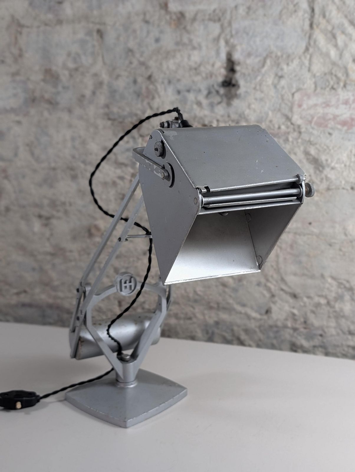 Iconic Horstman 'Pluslite' Magnifier Counter Balance Desk Table Lamp From 1950s, Made In England photo Lighting