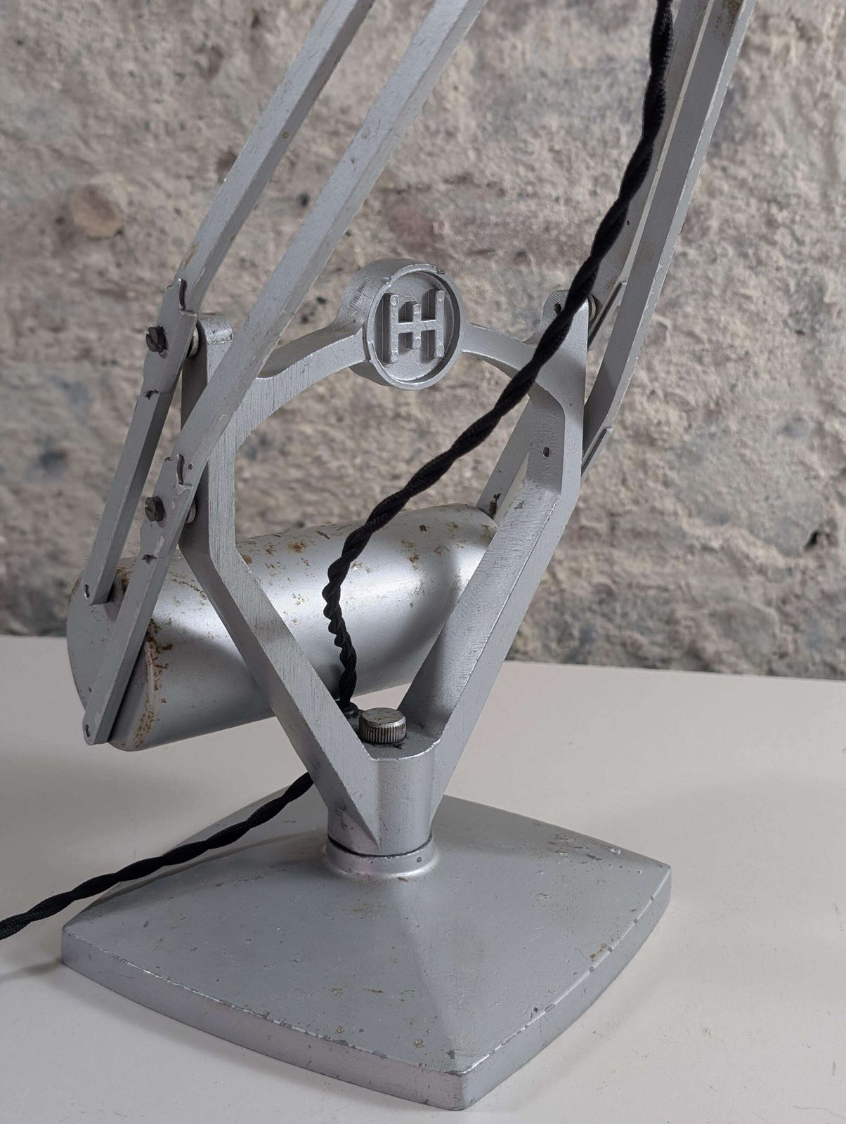 Iconic Horstman 'Pluslite' Magnifier Counter Balance Desk Table Lamp From 1950s, Made In England photo vinterior