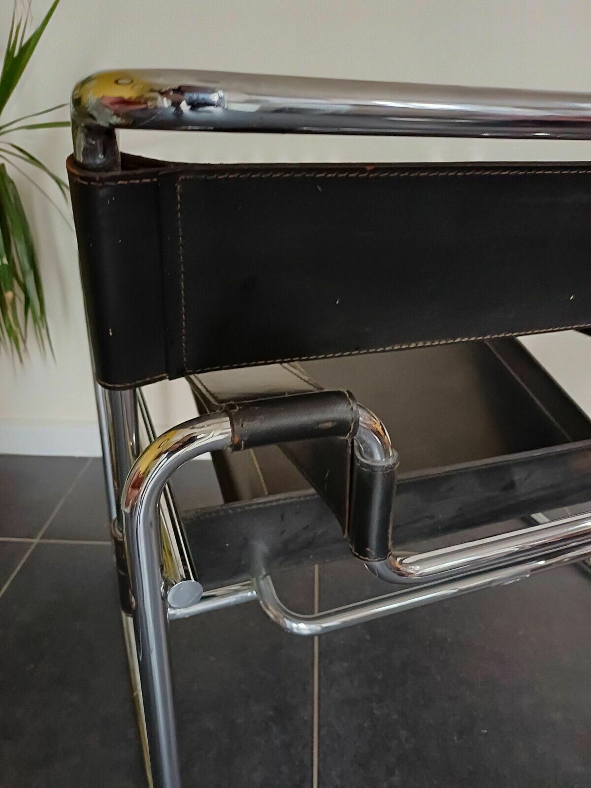 Furniture Original Wassily Chair Model B3 By Marcel Breuer, Manufactured By Gavina 1960s photo
