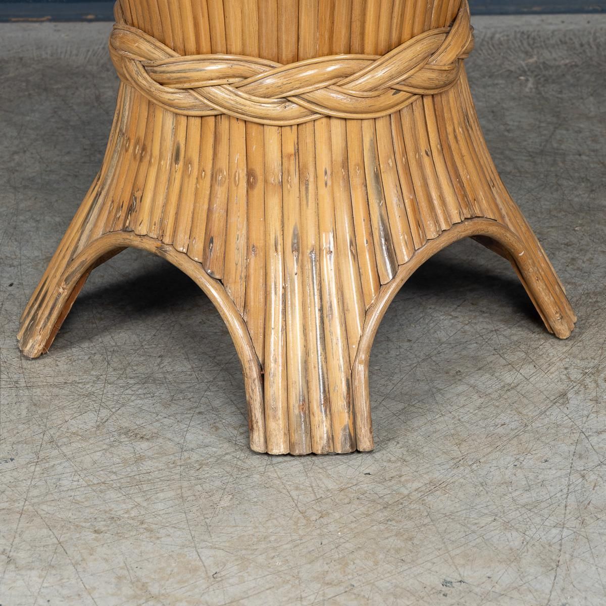 Stylish 20th Century "Sheaf Of Wheat" Dining Table By Mcguire C.1970 photo 1624.0