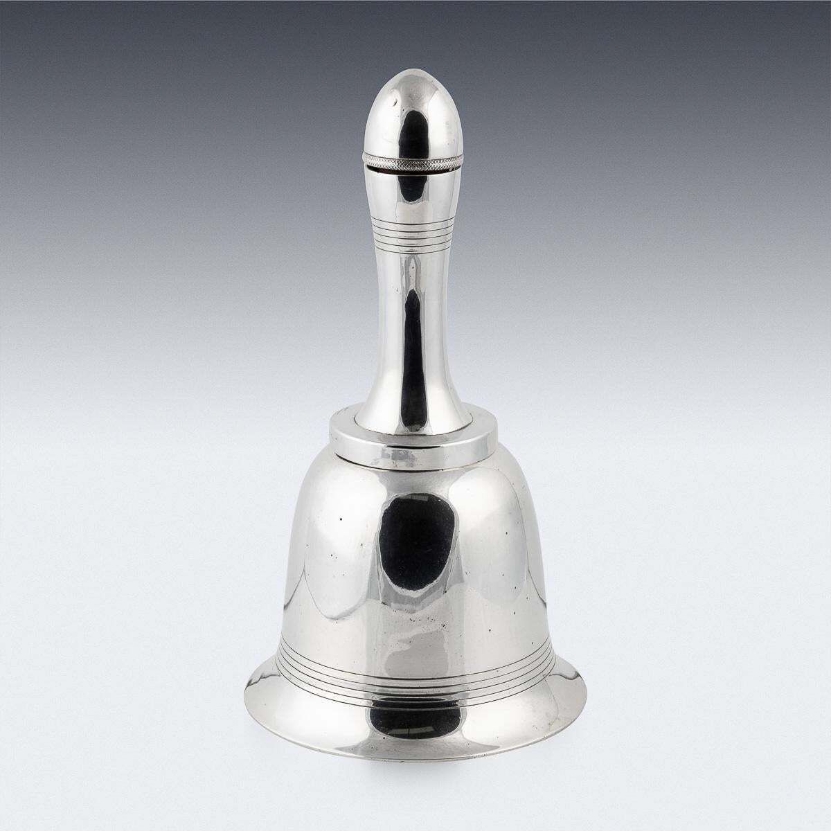 Novelty 20thc Silver Plated "Bell Form" Cocktail Shaker, Hukin & Heath C.1930 photo furniture