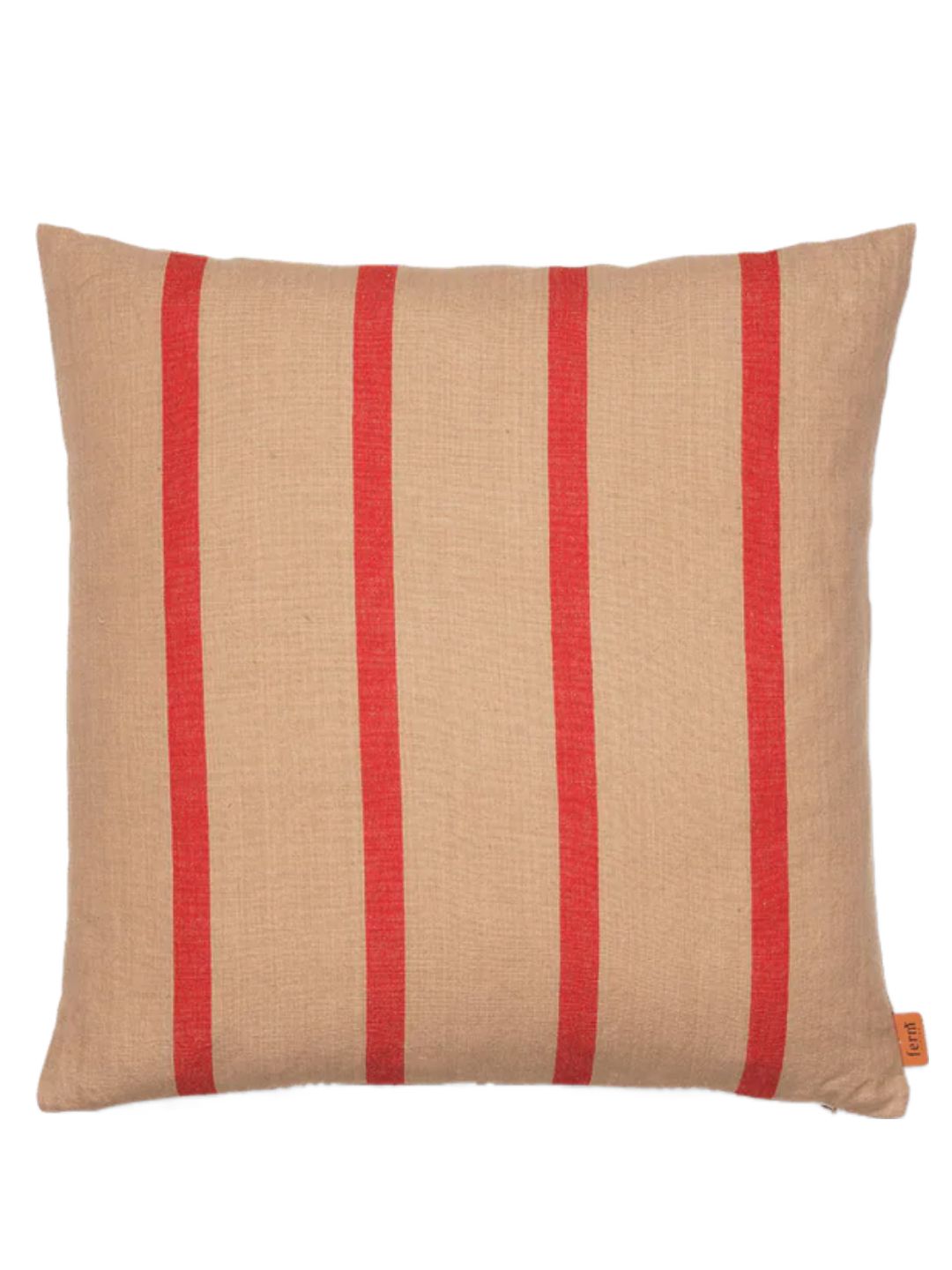 Vintage Ferm Living Scandinavian Grand Cushion – 50x50 Peach And Red Linen photo furniture