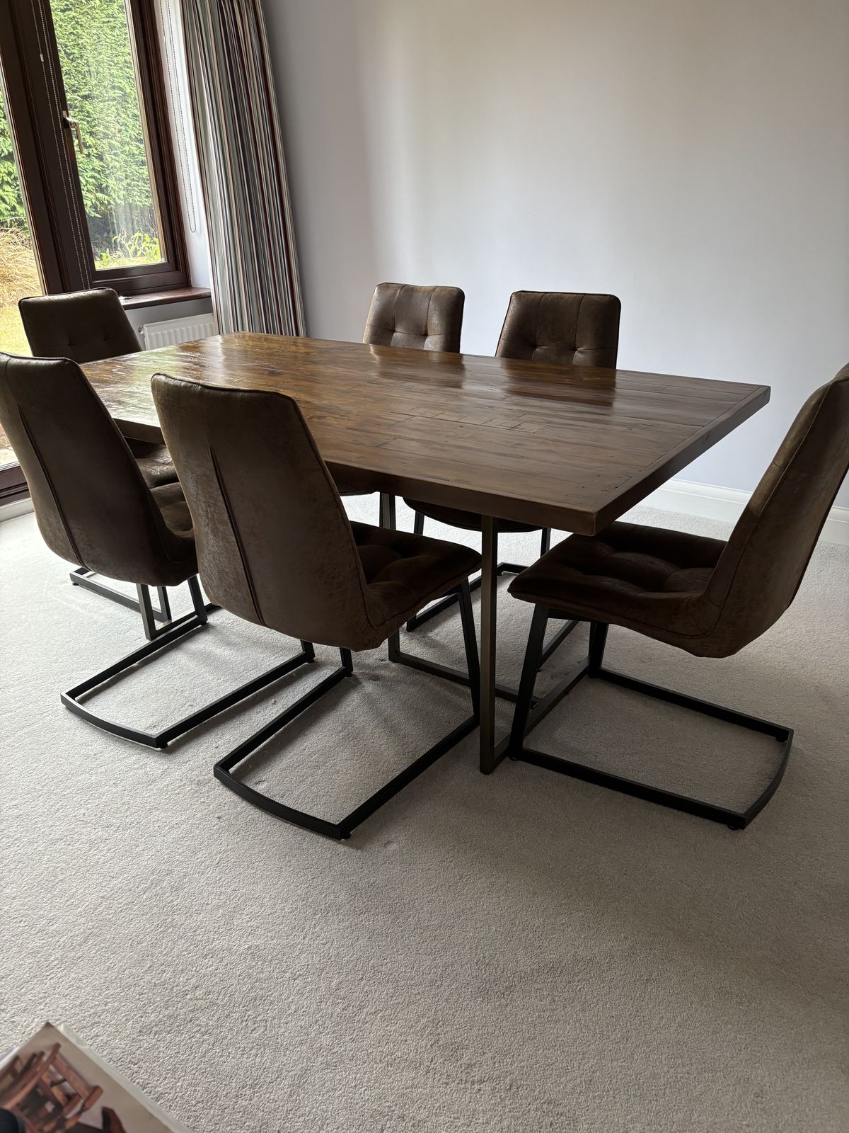 Houston Brooklyn Fixed Top Dining Table And Six Chairs photo 700.0