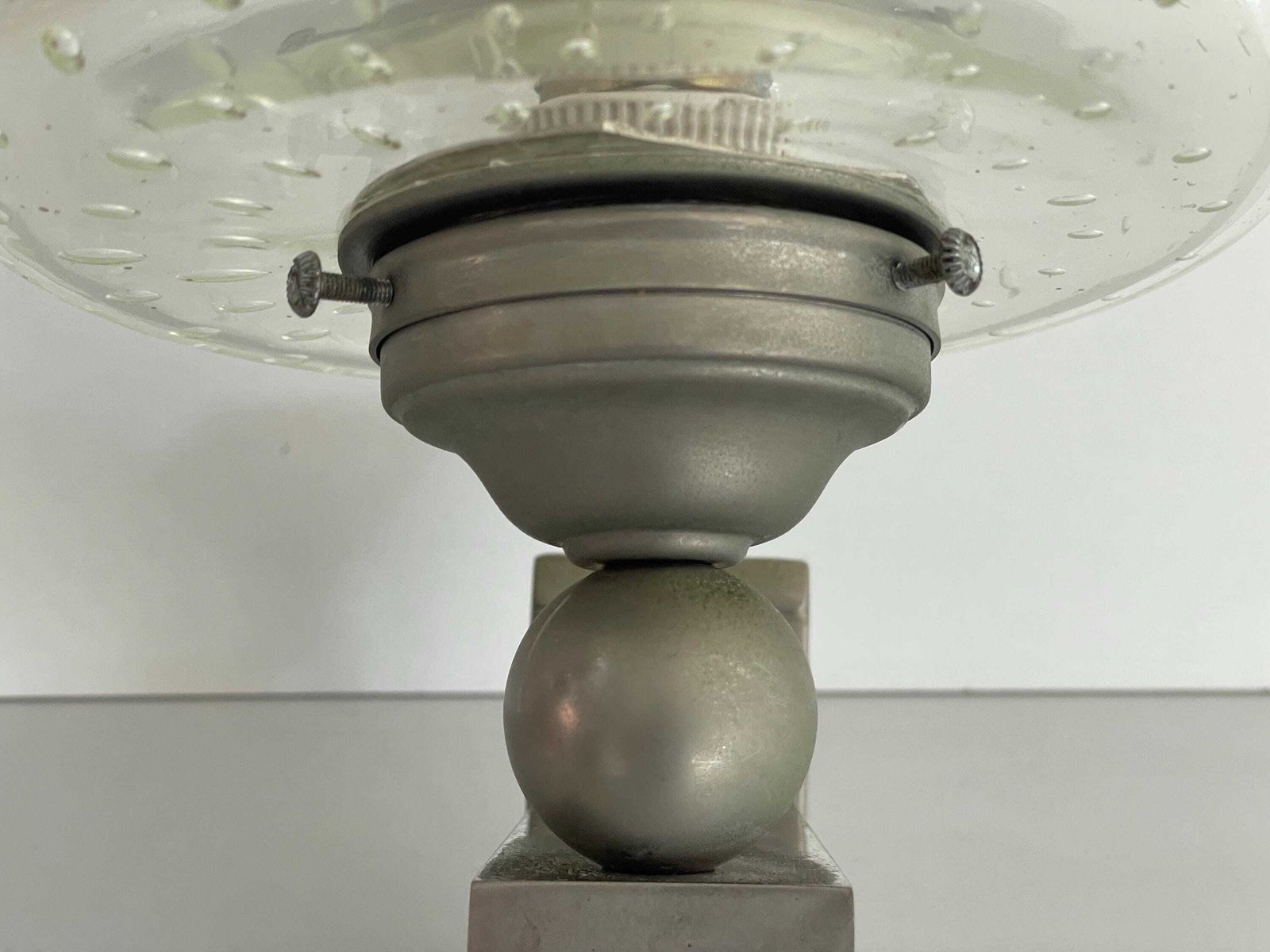 Exclusive Italian Seguso Glass And Metal Luxurious Wall Lamp, 1950s, Italy photo furniture
