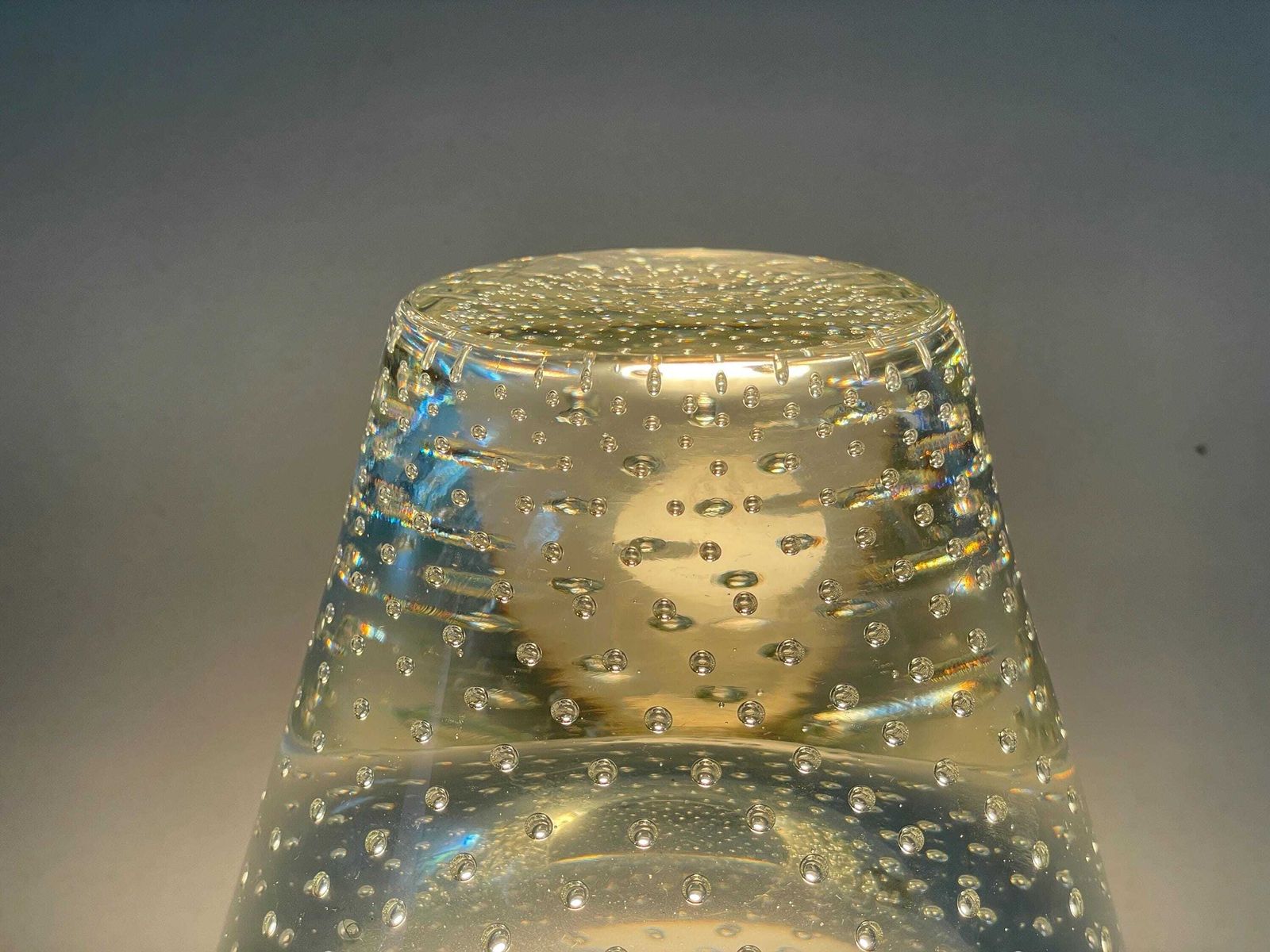 Exclusive Italian Seguso Glass And Metal Luxurious Wall Lamp, 1950s, Italy photo vinterior