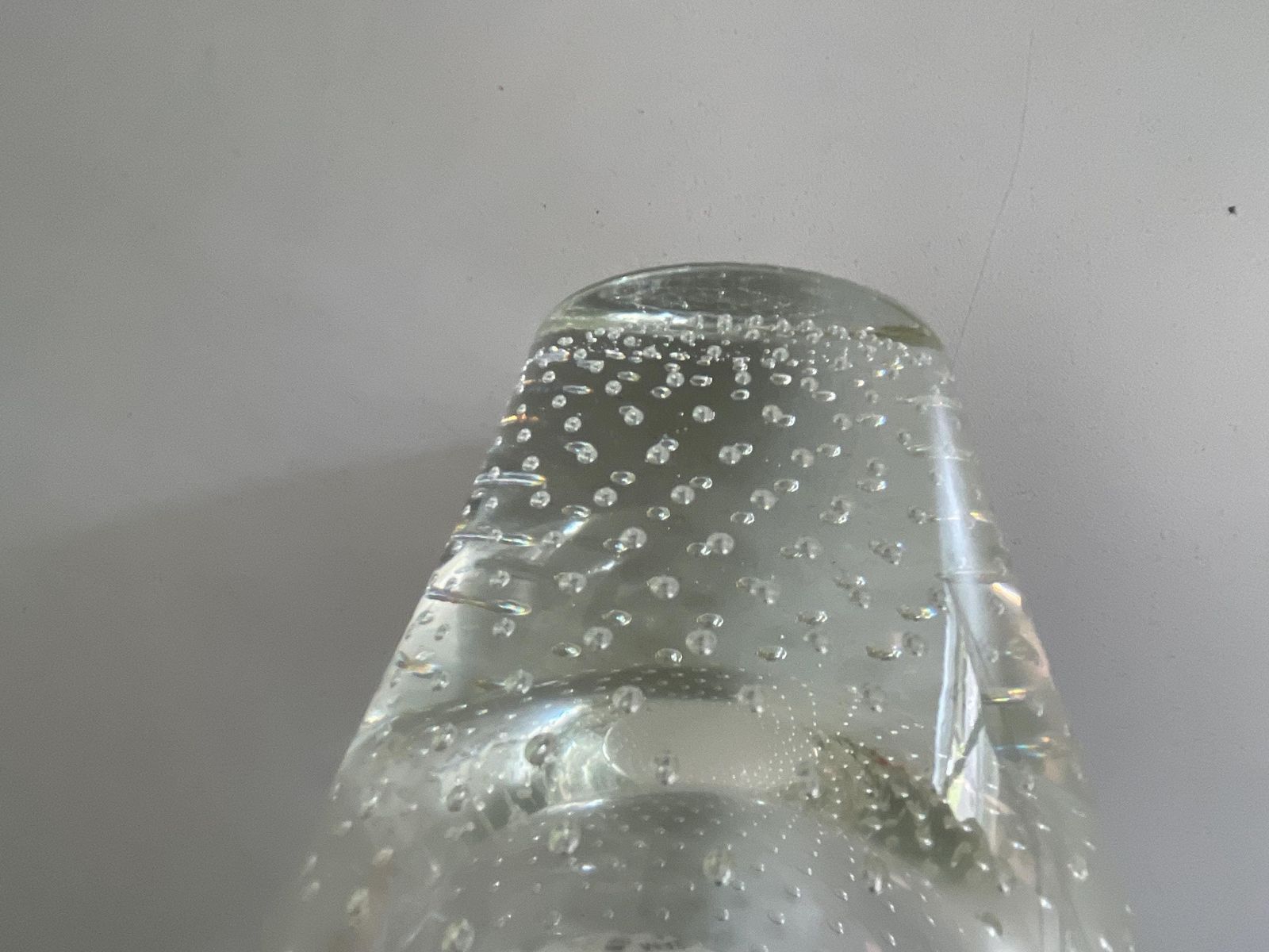 Exclusive Italian Seguso Glass And Metal Luxurious Wall Lamp, 1950s, Italy photo vintage
