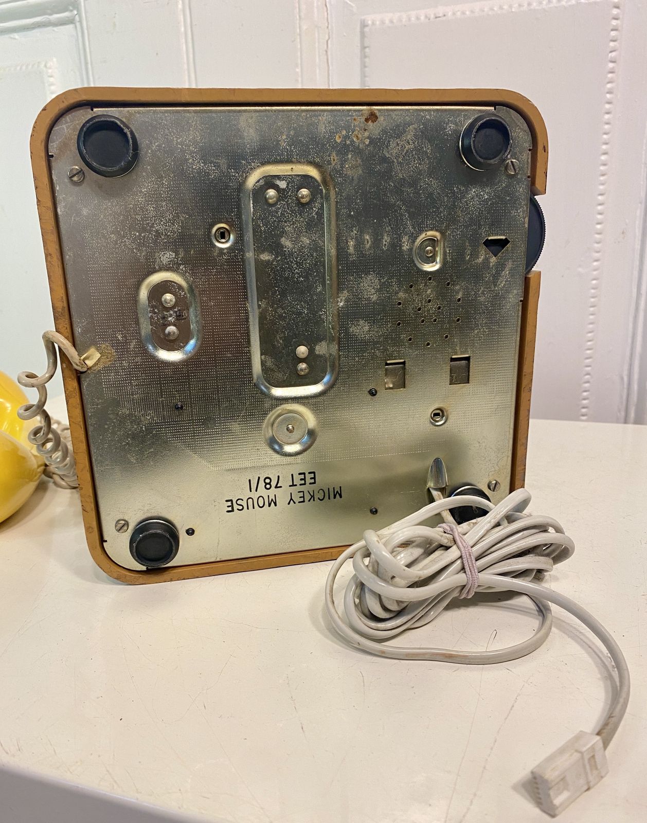 Home Decor Vintage Official Disney Mickey Mouse Rotary Dial Telephone photo