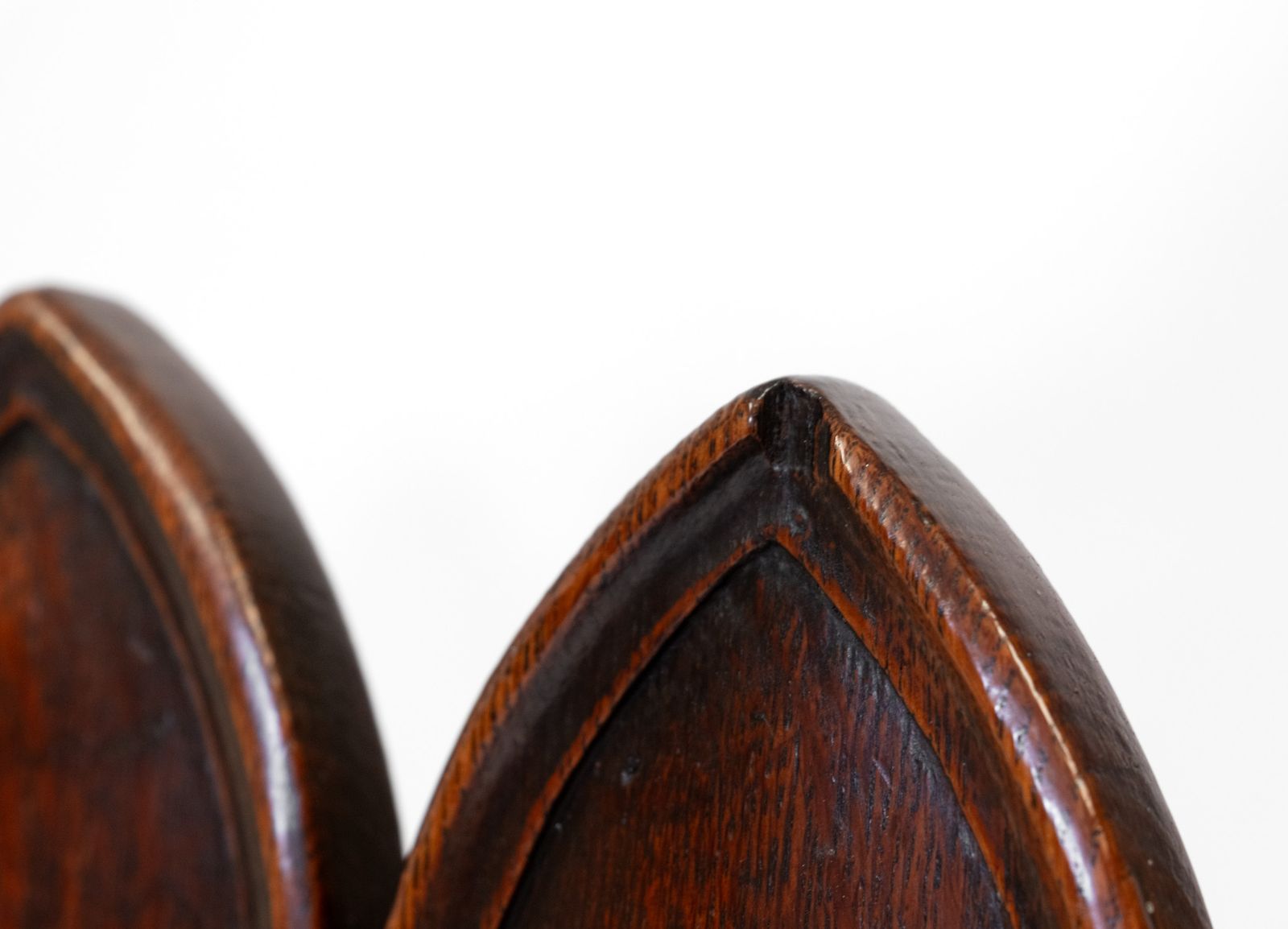 Pair Of Regency Gothic Revival English Oak Hall Chairs Circa 1825 photo 2750.0