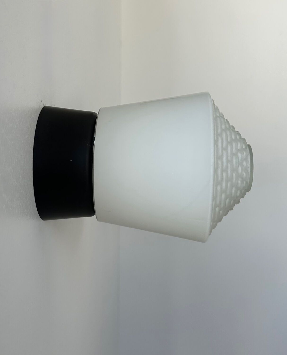 Pair Of Vintage Opaline Wall Lights, Netherlands 1960s photo Lighting