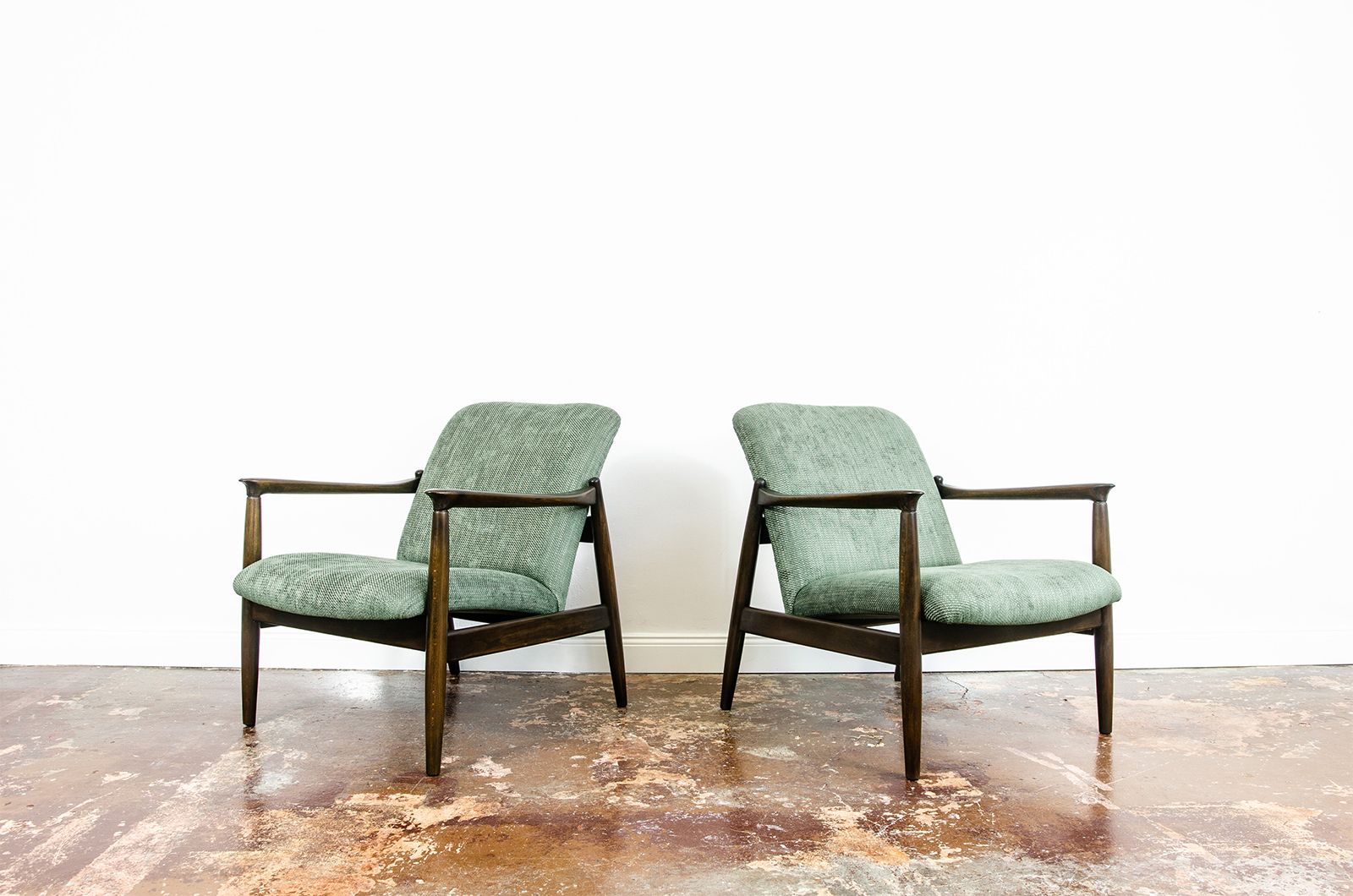Vintage Armchairs "Gfm 64" By Edmund Homa, Poland, 1960s photo 1600.0