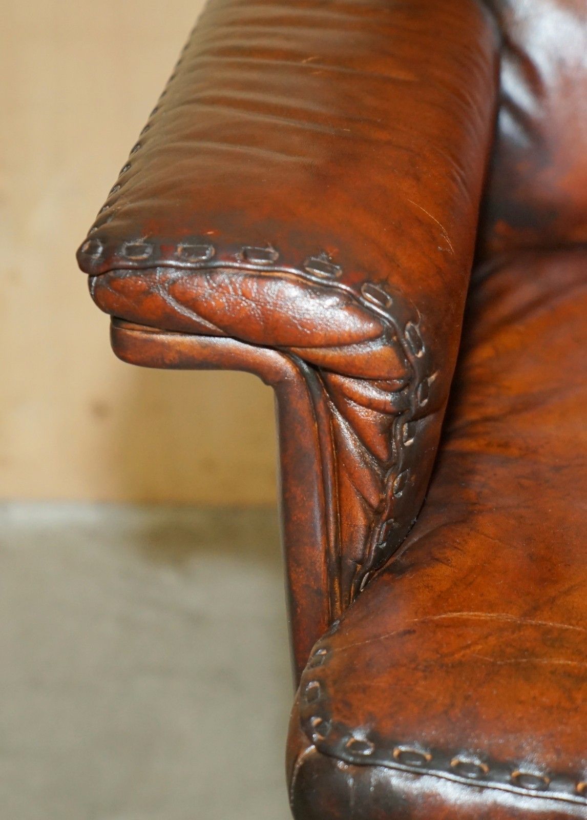 Restored Mid Century De Sede Ds35 Executive Swivel Captains Chair Brown Leather photo vintage