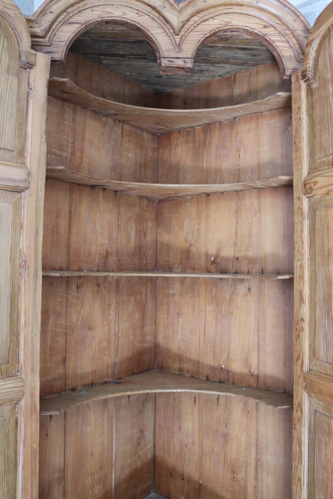 Stunning Stately Home Tall Antique Pine Corner Unit photo for sale