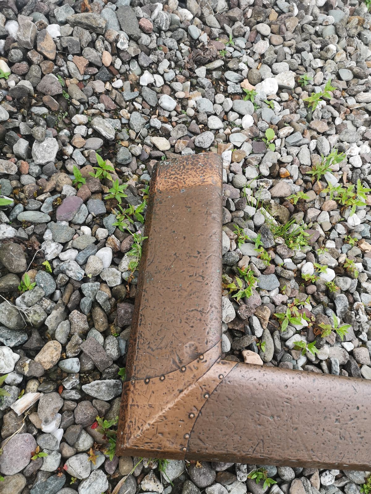Art Deco Mackintosh Style Copper Fire Place Kerb Style Fender photo for sale