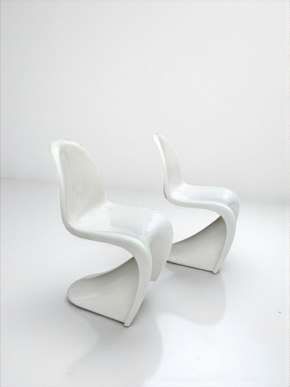 Set Of 2 Panton Verner Fibreglass S Chair For Herman Miller, W. Germany 1973 photo 1200.0