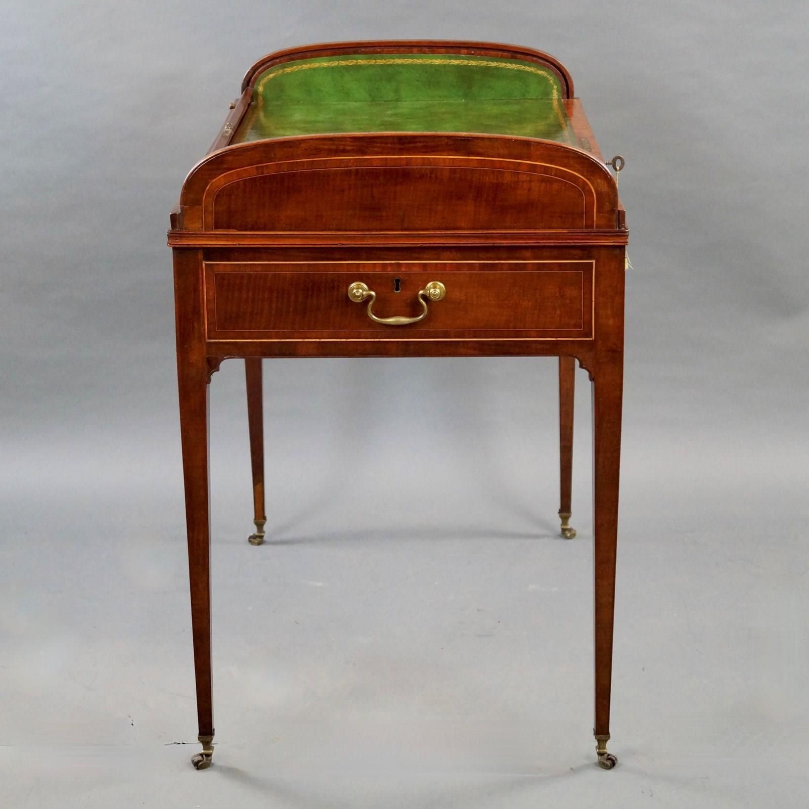 A Rare George III Tambour Desk photo for sale