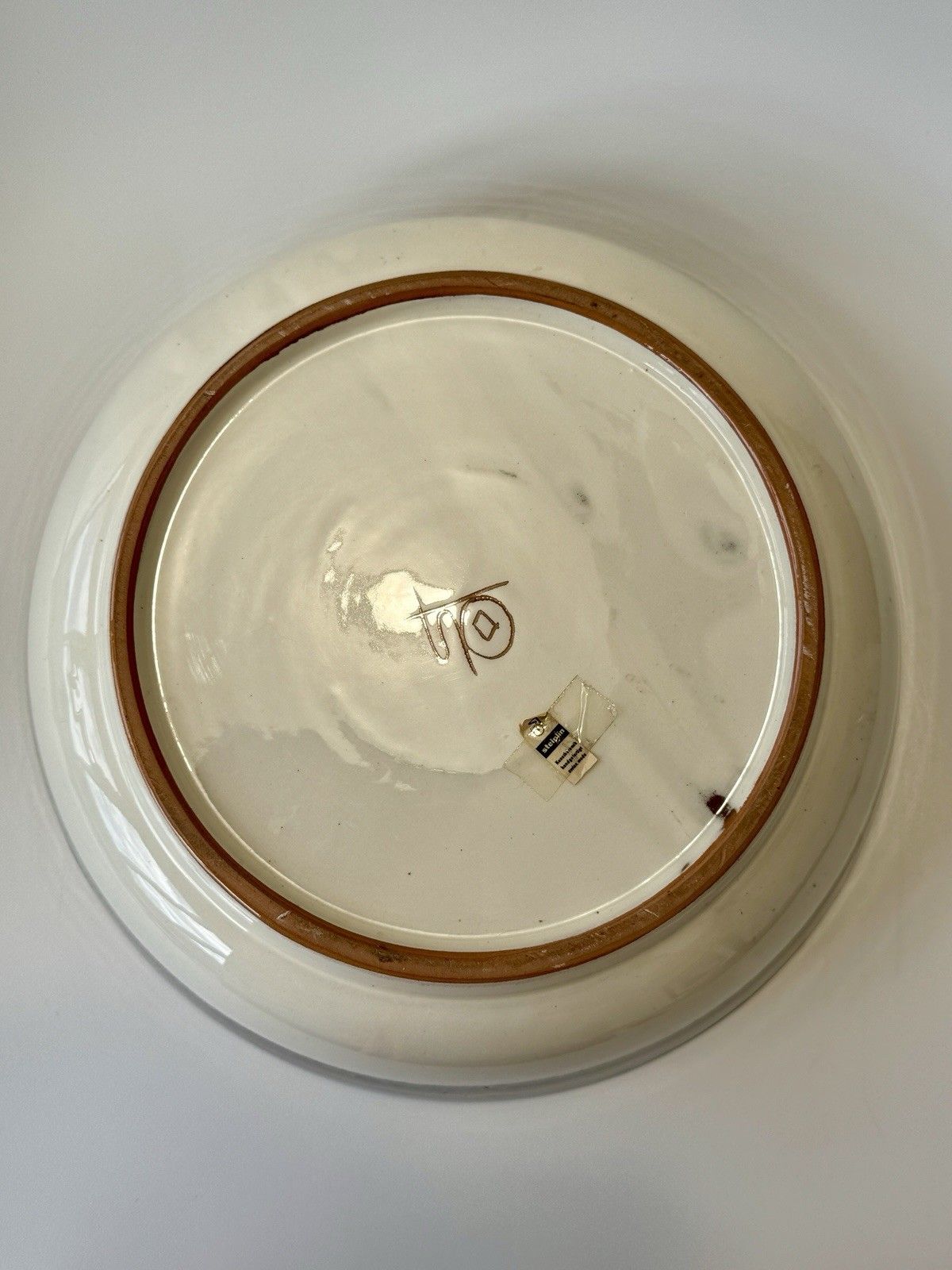 photo vinterior 1960’s Willy Steinlin From St. Gallen, Ceramic Bowl With Flamboyant Bird Design