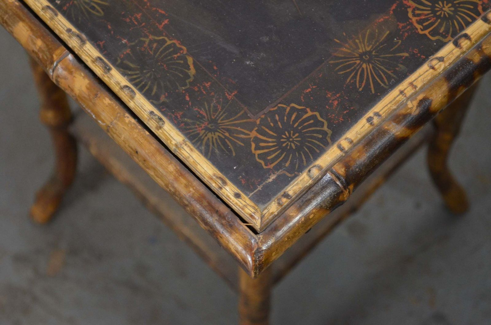 Antique Aesthetic Movement Bamboo Side Table photo vinterior