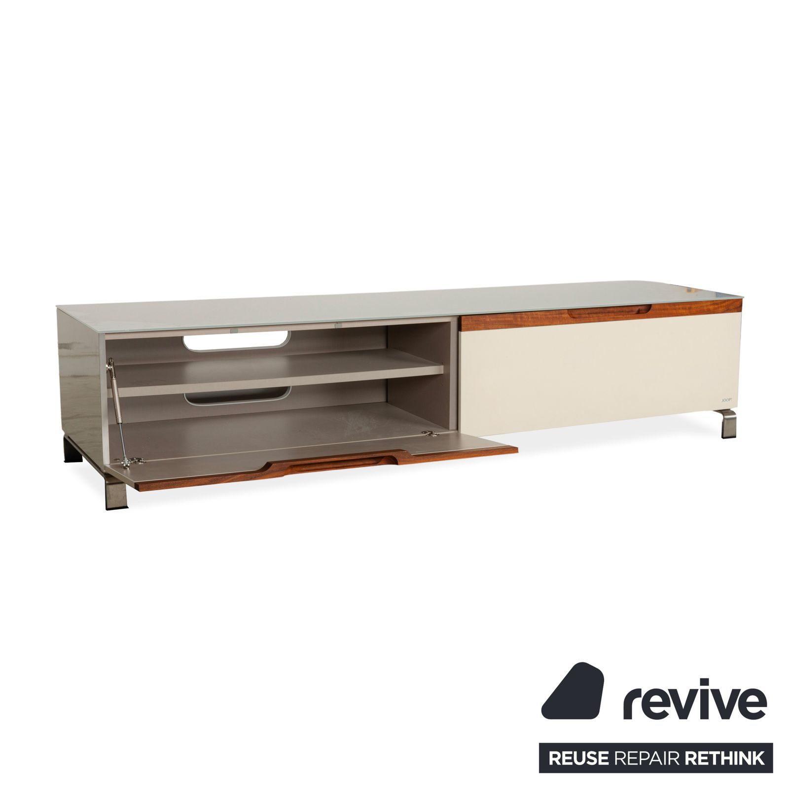Joop! Glass Sideboard White Brown Lowboard Drawers photo Furniture