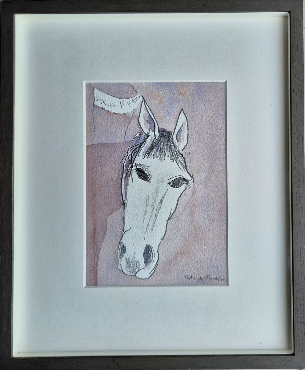 Patrick Procktor   Horse (Framed Mixed Media Painting) Modern British Art