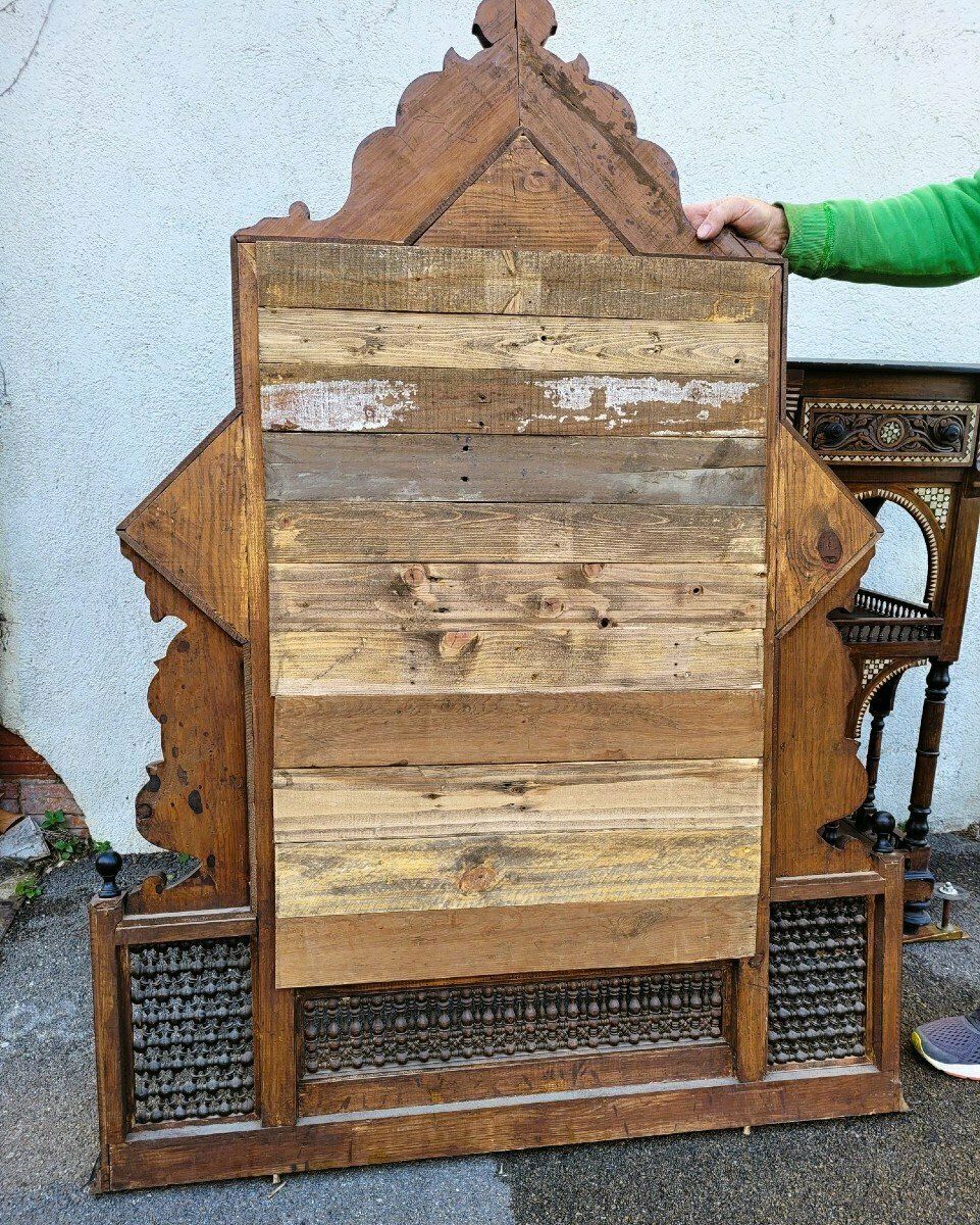 Furniture G Parvis, Console + Mirror In Marquetry, 19th Century photo