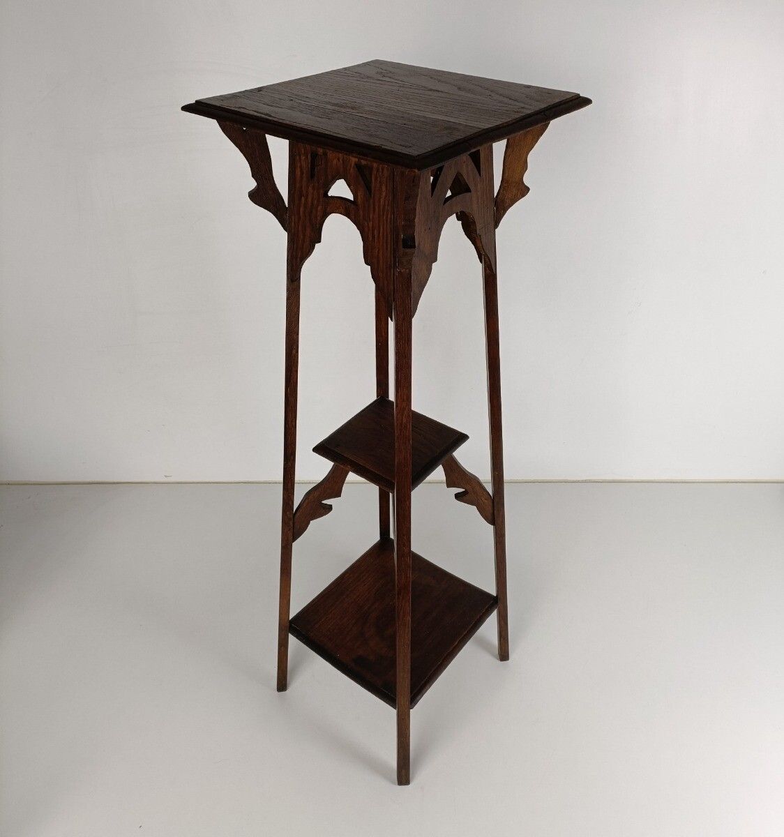 Art Nouveau Deco Ornate 3 Tier Pedestal Table Plant Bonsai Stand  Antique Barn S photo furniture