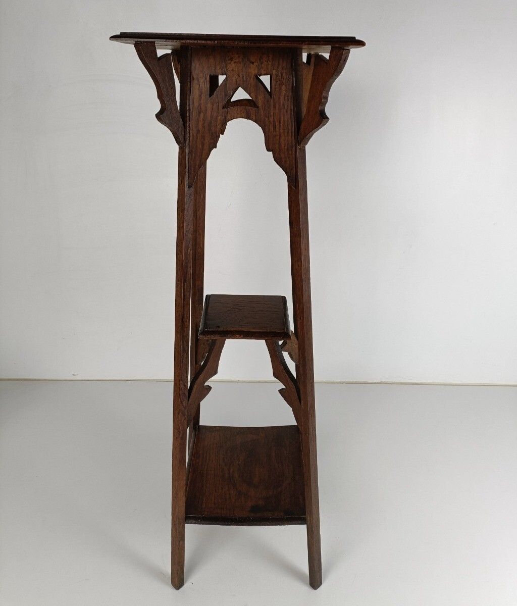 Art Nouveau Deco Ornate 3 Tier Pedestal Table Plant Bonsai Stand  Antique Barn S photo Home Decor