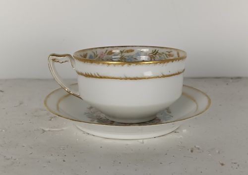photo for sale Set Of 6 Cup And Saucer Antique Haviland Limoges France Belle Epoque