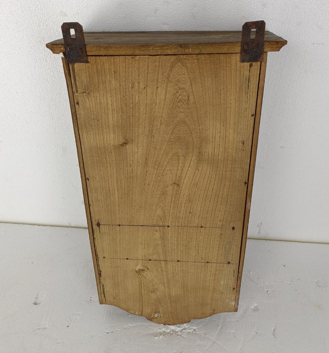 Furniture Medicine Apothecary Antique Wall Cabinet Beveled Glass Hobnails Lovely Wood Barn photo