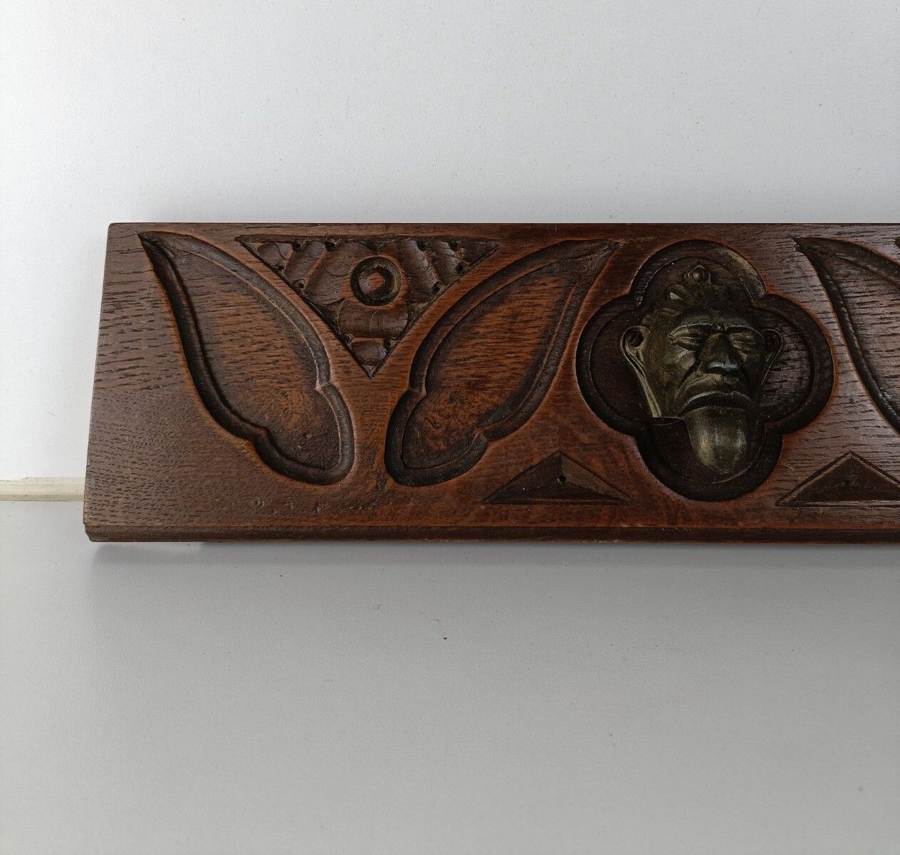 Antique Gargoyle Pair Corbels Hand Carved Wood  Architectural Reclaimed Trims Pa photo Home Decor