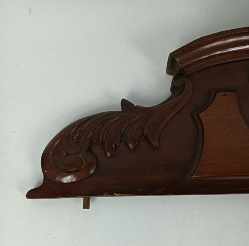 Antique Pediment Over Door Carved Wood Architectural Reclaimed Salvaged Beautifu photo 202.0