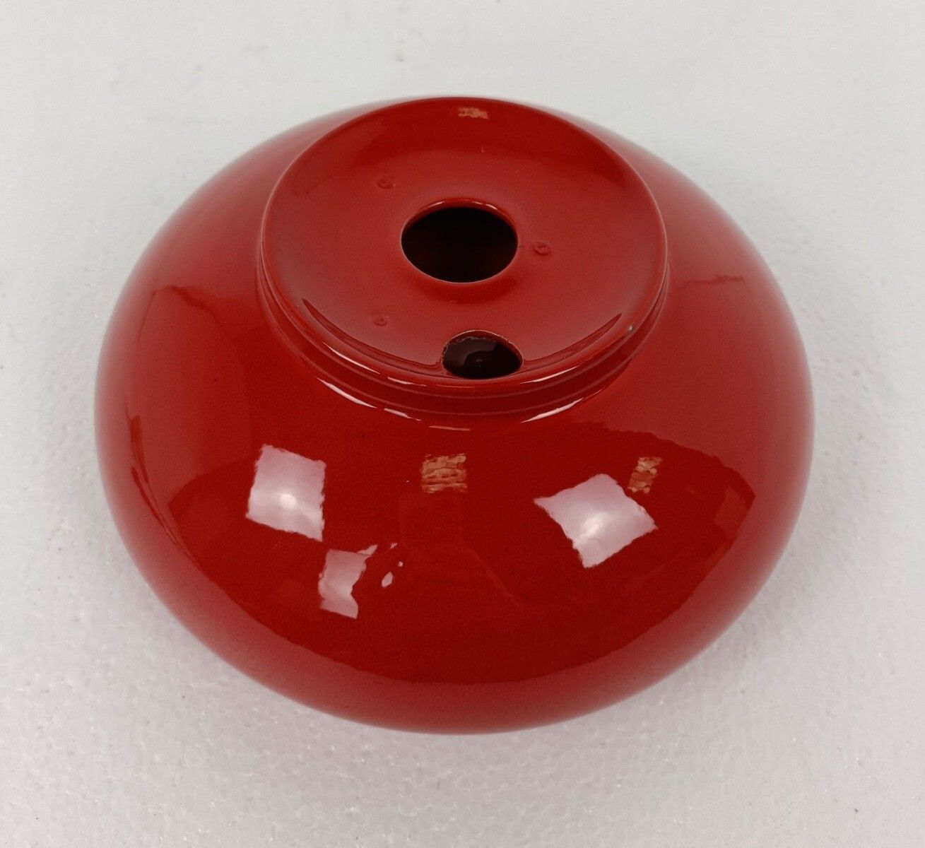 Pino Spagnolo For Sicart Italy, 1960/70's Space Age Dish Bowl Collector Red Ce photo vintage