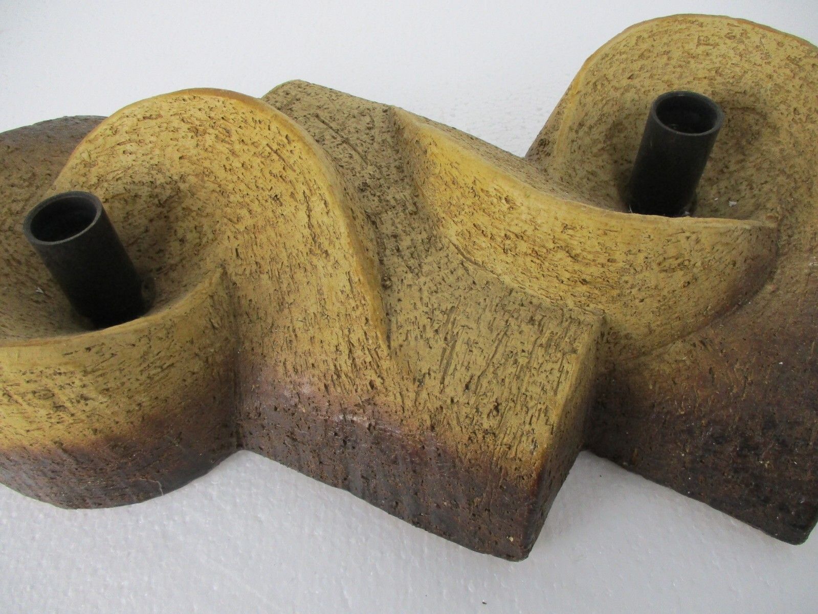 Wall Mounted Light Sconce  Brutalist Retro Lamp Earthenware Stoneware Dutch Wow photo buy