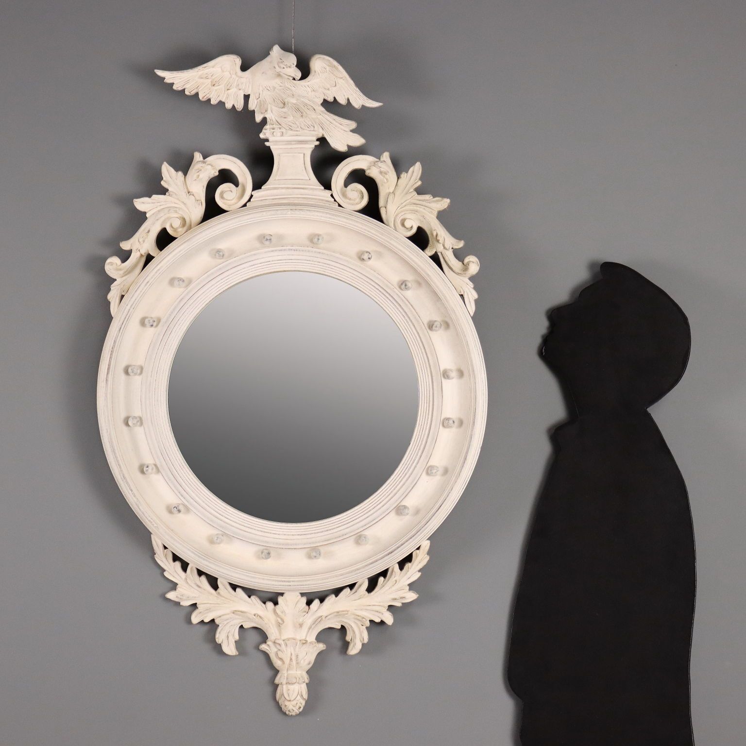 Mirror Regency Style Lacquered Wood Glass XX Century photo furniture