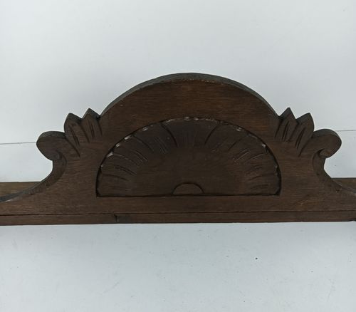 Beautiful  Antique Hand Carved Wood Wooden Pediment Over Door Architectural Recl photo 244.0