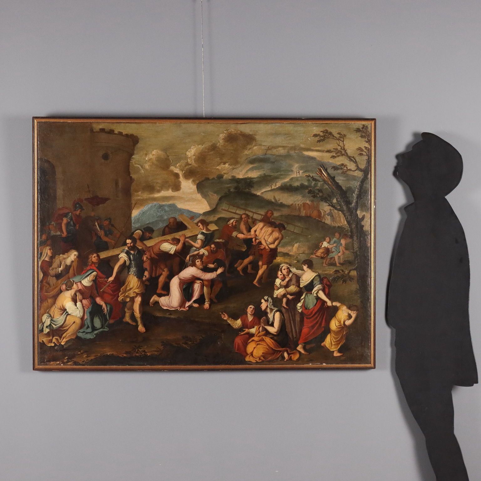 Antique Painting Copy From Pierre Mignard Jesus On The Road To Calvary photo furniture