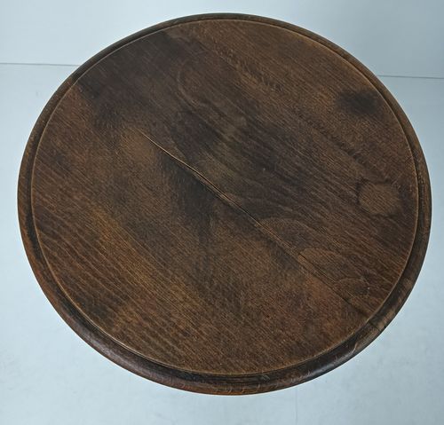 Barley Twist Wooden Side Wine Table Two Tier Pedestal Plant Bonsai Stand Farmhou photo Furniture