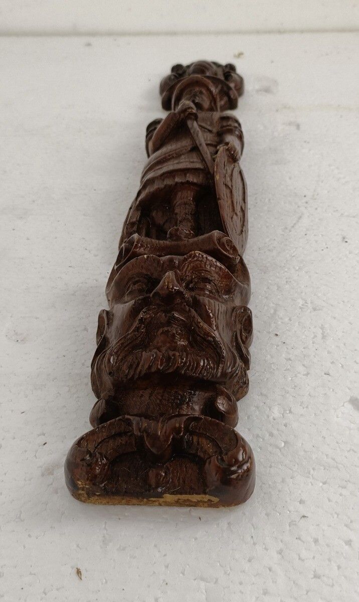 Antique French Carved Wood  Reclaimed Architectural Trim Pediment Salvaged  Bret photo furniture