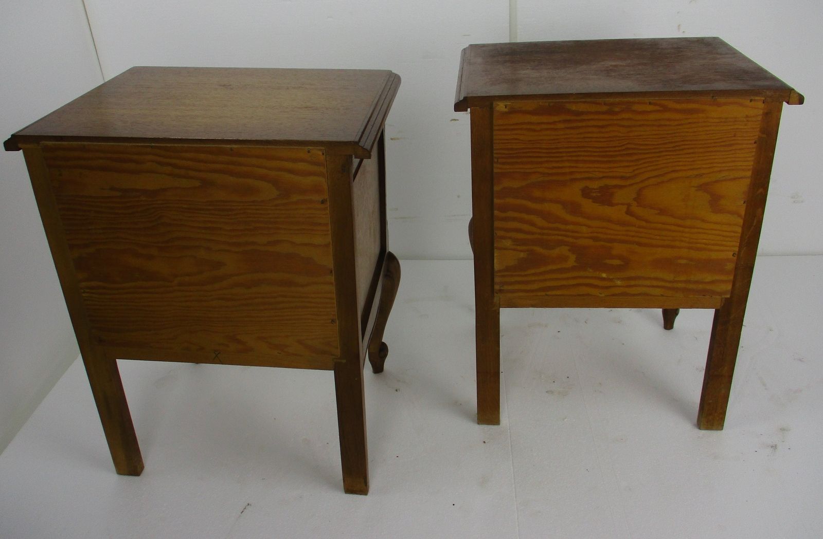 photo for sale Pair Couple Vintage Nightstands End Tables Dresser 50s Vanity Cabinets Louis XVI