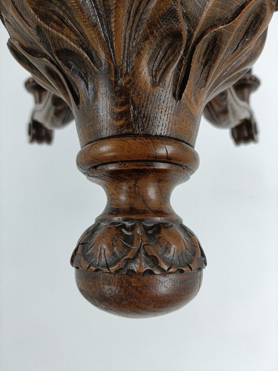 photo furniture Large Hand Carved Wooden  Chandelier 6 Arm Lights Vintage Ornate Barn Farmhouse