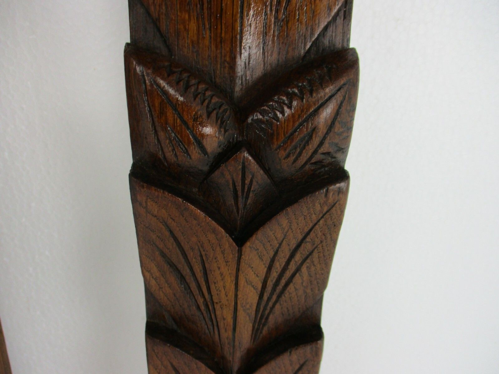 3 Pieces Antique French Carved Oak Reclaimed Architectural Trim Pediment Salvage photo Home Decor